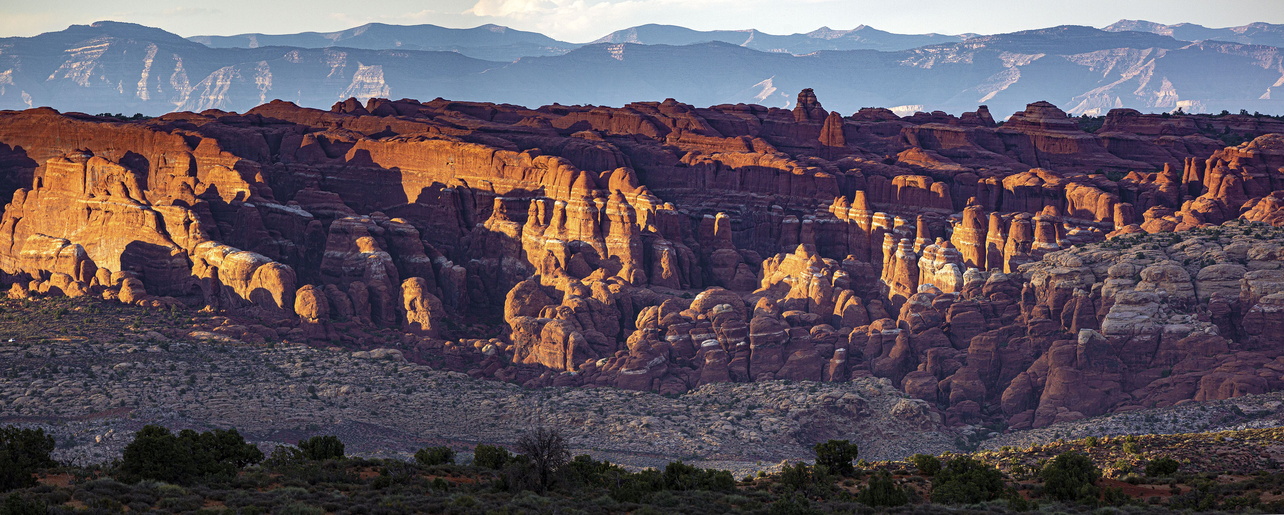 arches national park fiery furnace panorama