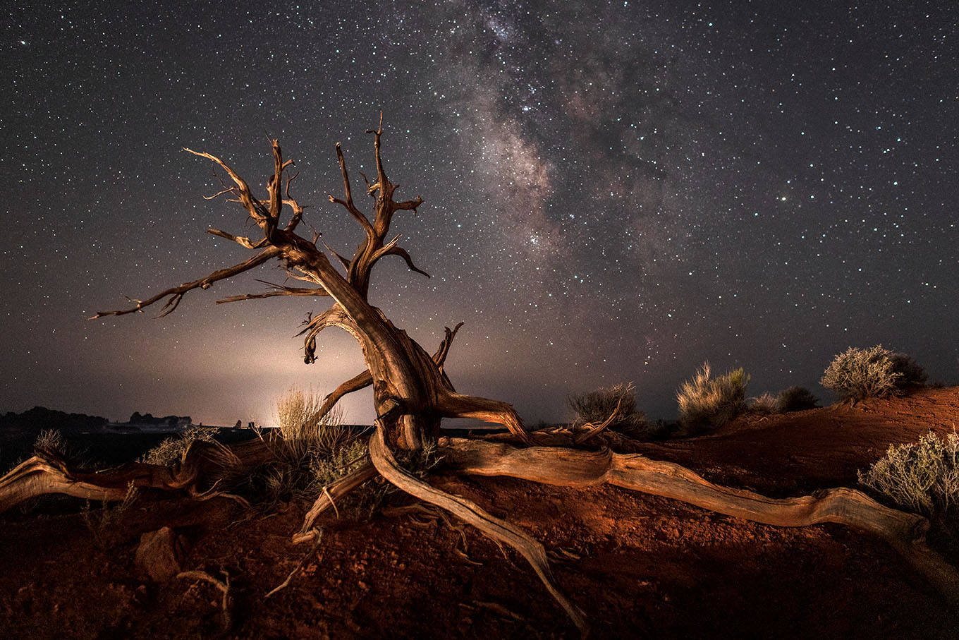 milky way at arches national park